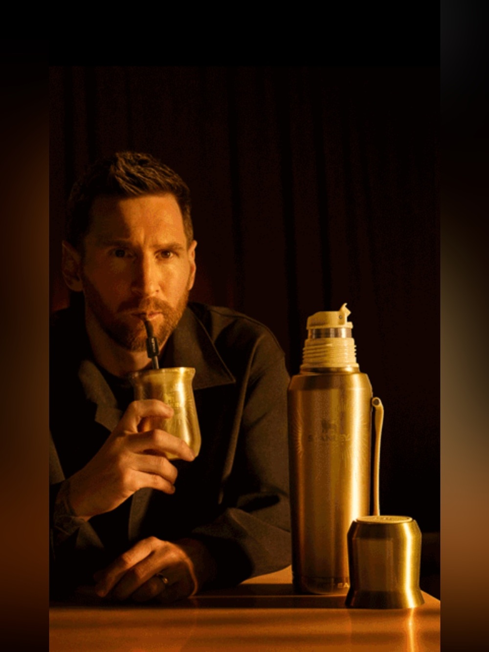 🏆MESSI LEGACY Stanley Gold Insulated Bottle and Matching Mate Cup SET - Picture 10 of 16